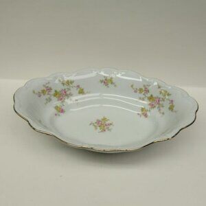 JoHann Haviland Germany MICHELE 10 1/2 Inch Oval Vegetable Serving Bowl
